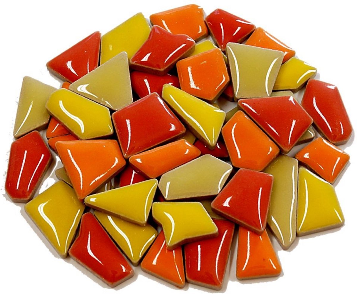 Colourful Mosaics mozaïek speelgoed Flip Mini Mix rood 100 gr creatief.