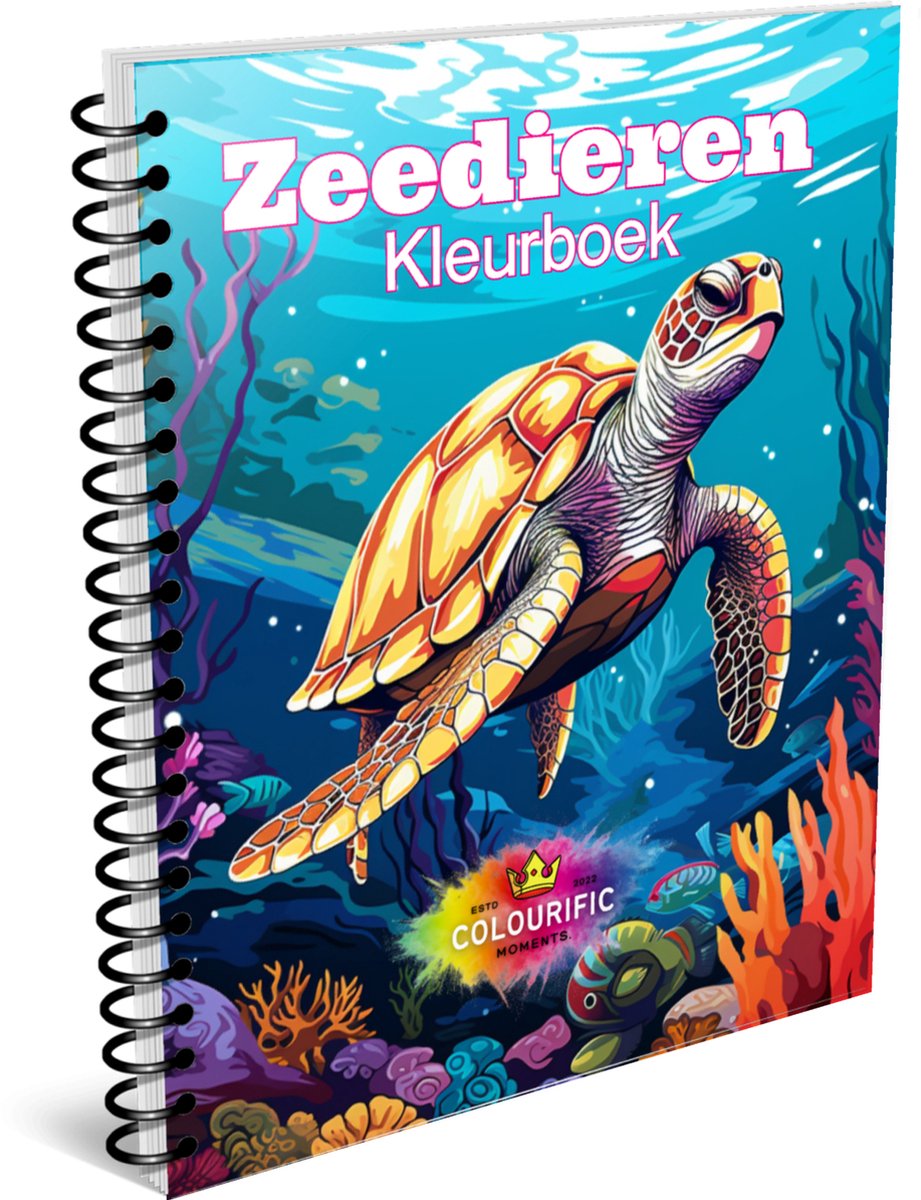 Colourific Moments kleurboek voor volwassen - Kleurboek met 30 kleurplaten - A5 formaat