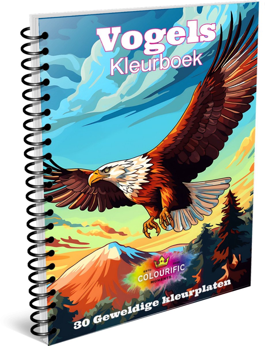 Colourific Moments kleurboek voor volwassen - Kleurboek met 30 kleurplaten - A5 formaat