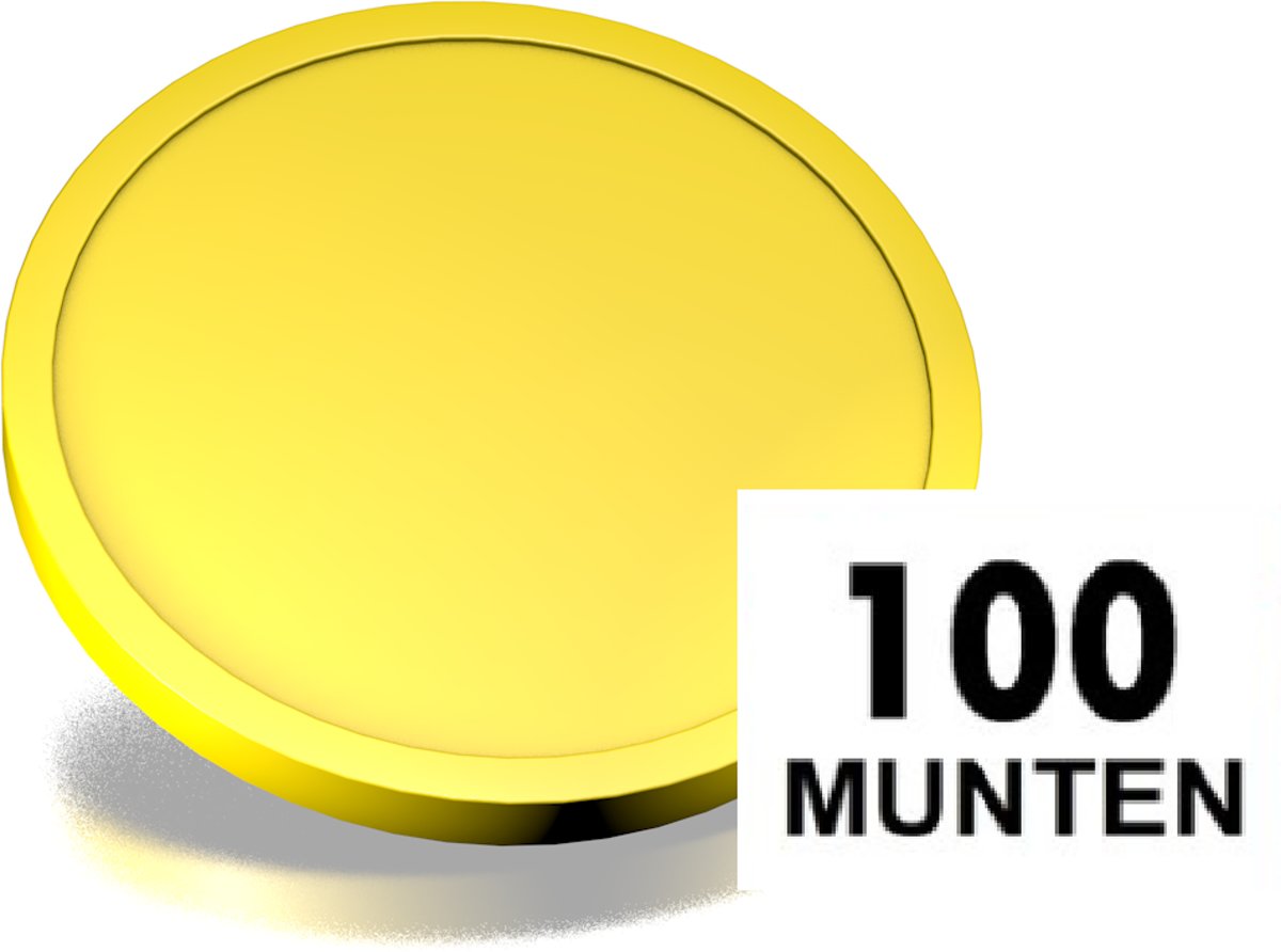 Blanco consumptiemunten / drankmunten - ei-geel - 100 stuks