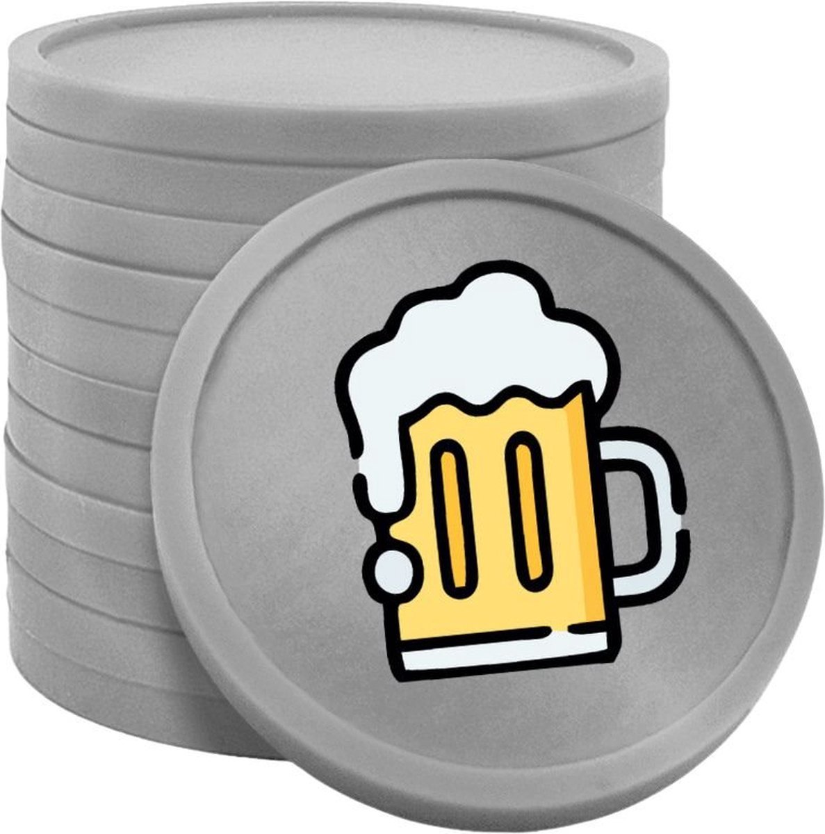 CombiCraft Biermunten / Consumptiemunten Zilver - Ø29mm enkelzijdig bedrukt - 100 stuks