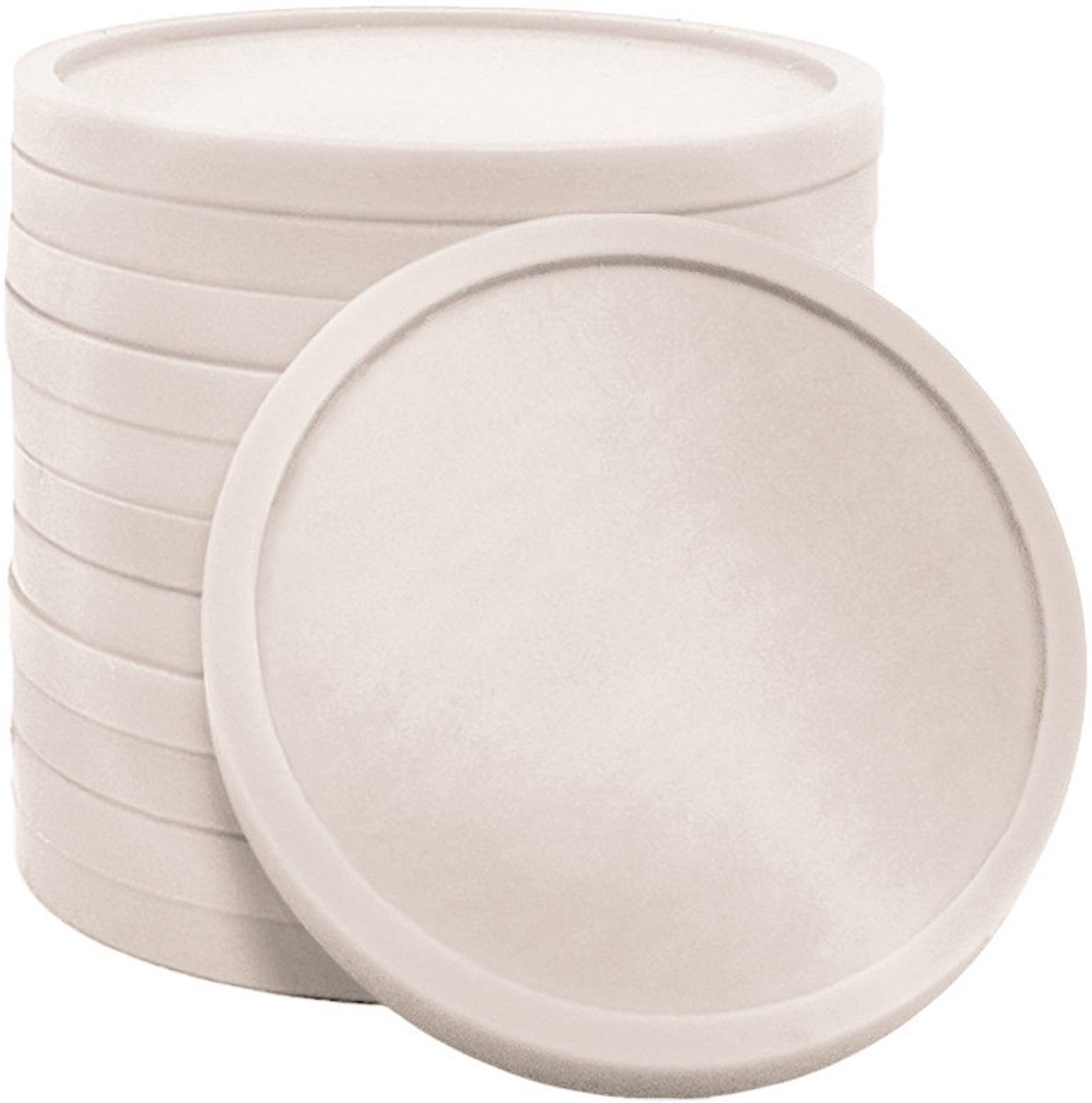 CombiCraft Blanco plastic munten parelmoer 29mm - per 500 stuks