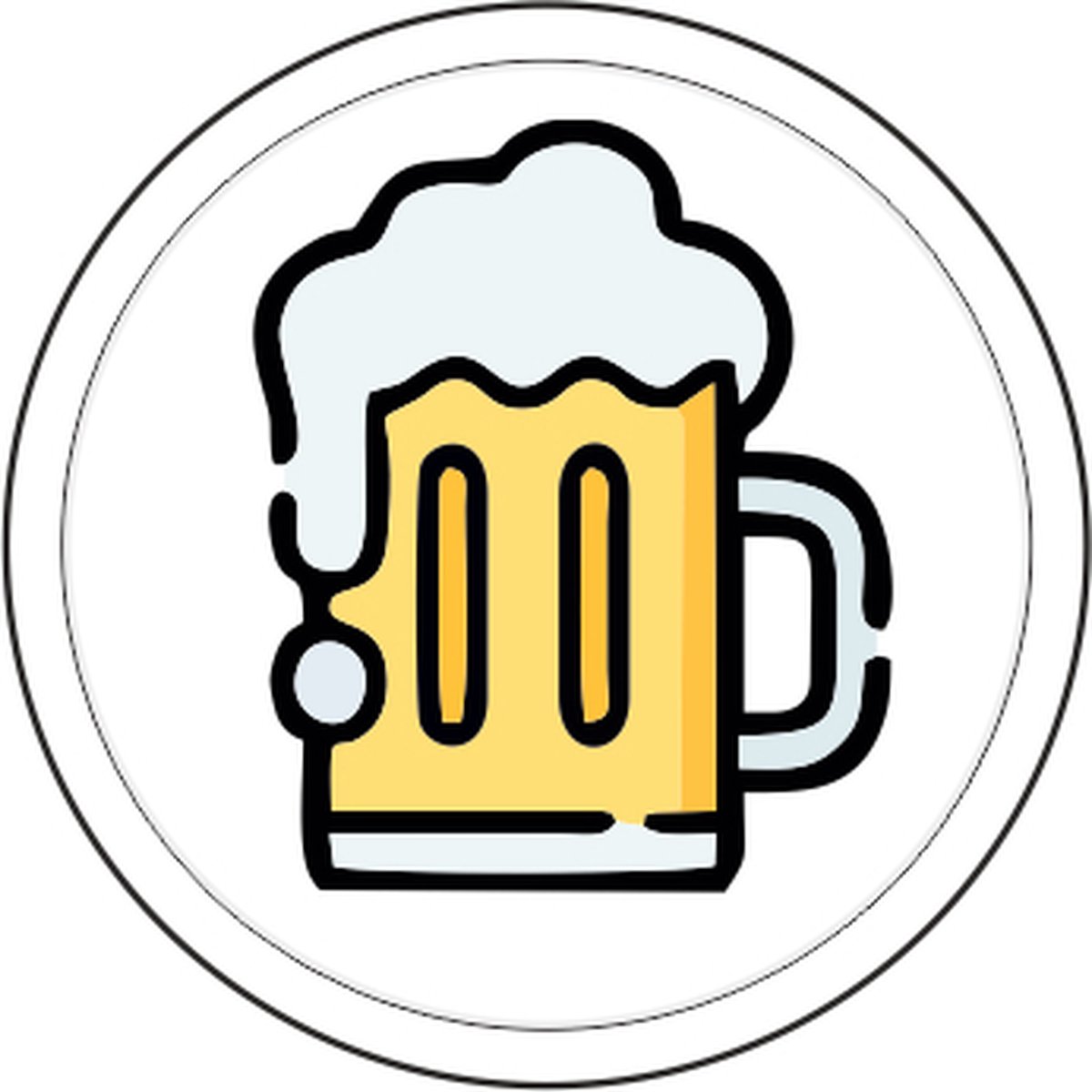 CombiCraft Gekleurde Bier Consumptiemunten zilver - Ø29mm - 100 stuks