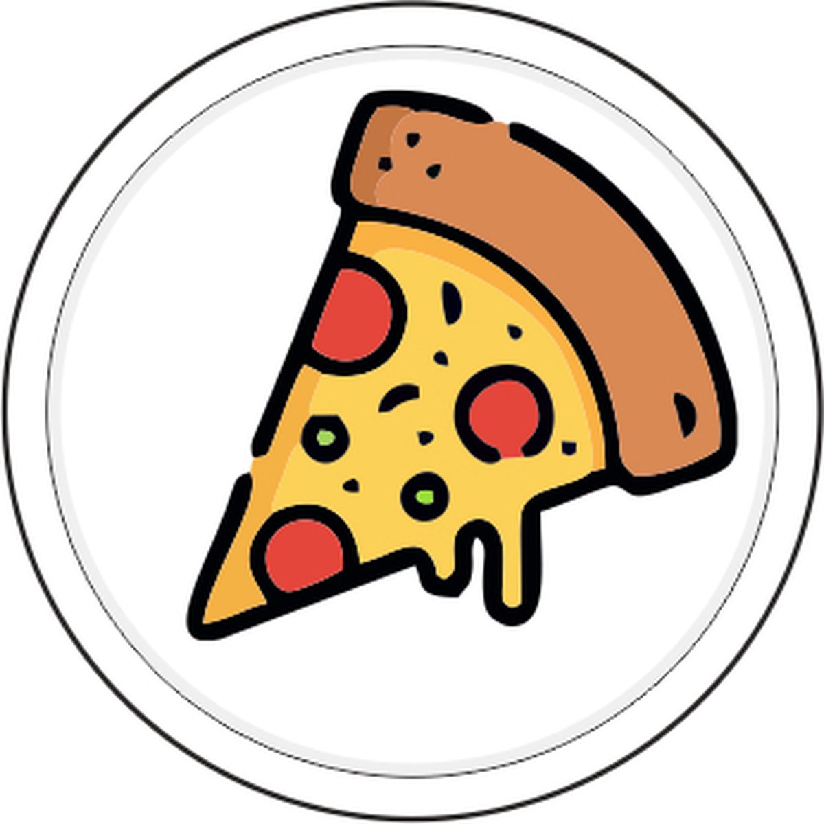 CombiCraft Gekleurde Pizza Consumptiemunten lime groen - Ø29mm - 100 stuks