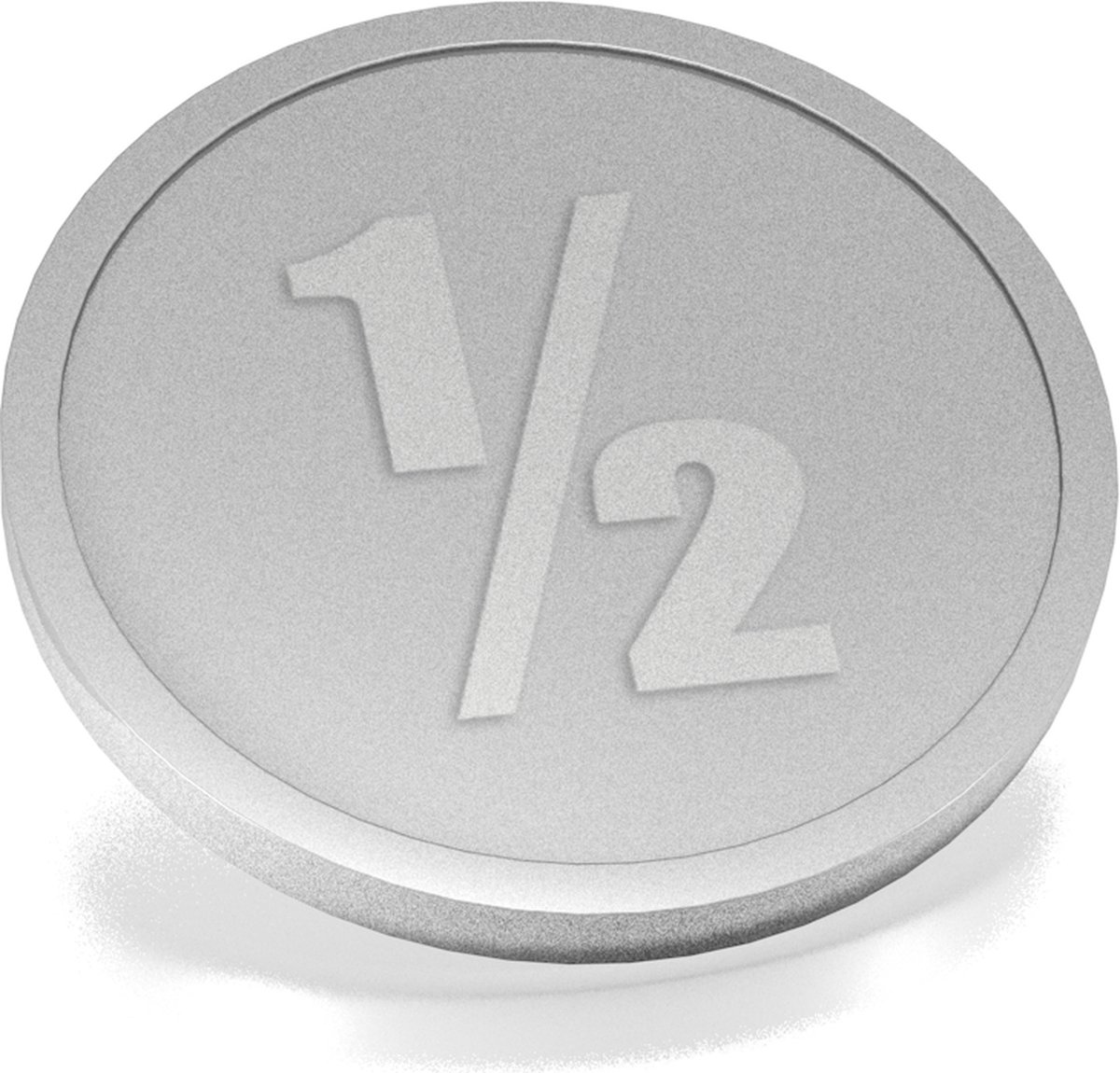 CombiCraft Plastic 1/2 Consumptiemunten Zilver - Ø29mm - 250 stuks