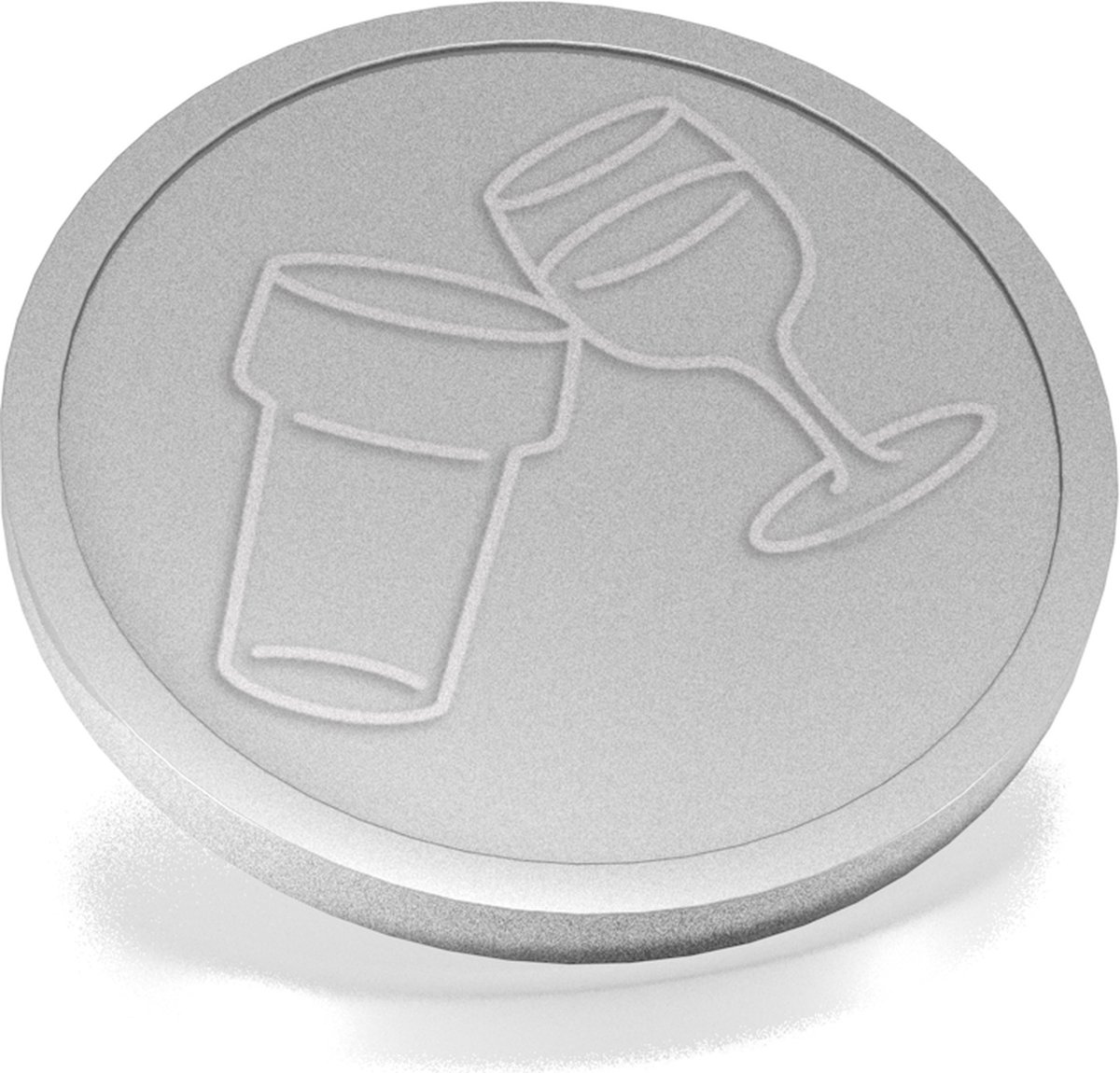CombiCraft Reliëfmunten bier en wijn zilver - 250 stuks