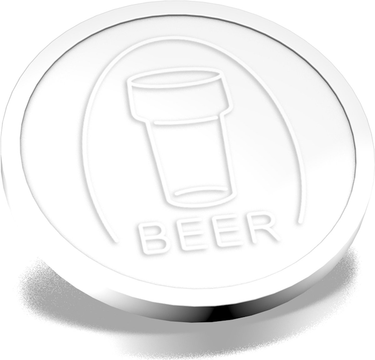 CombiCraft Reliëfmunten bier wit - 250 stuks