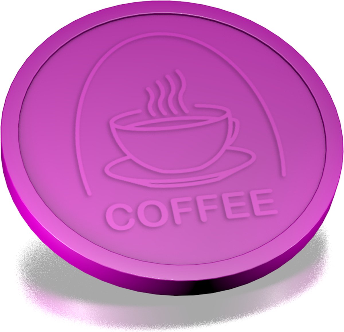 CombiCraft Reliëfmunten koffie paars - 250 stuks