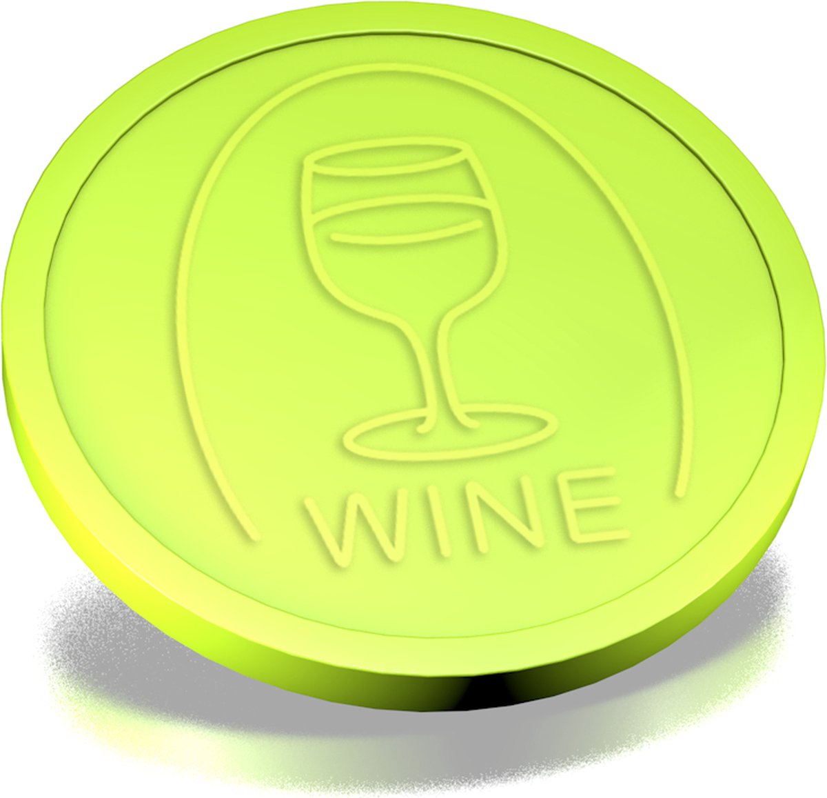 CombiCraft Reliëfmunten wijn lime groen - 250 stuks