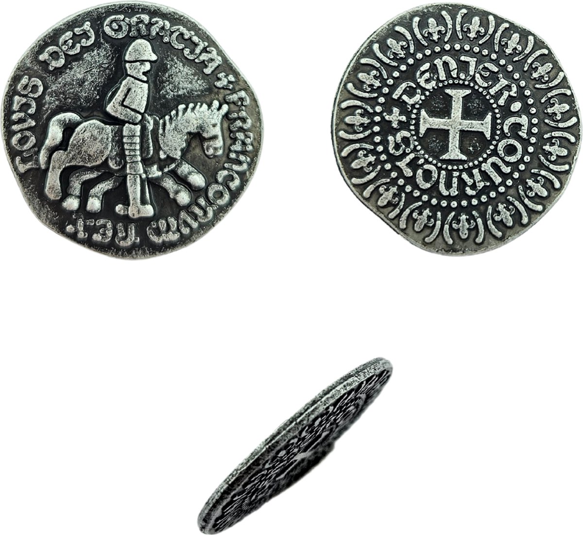 CombiCraft Replica Middeleeuwse Munt zilverkleurig - 100 stuks