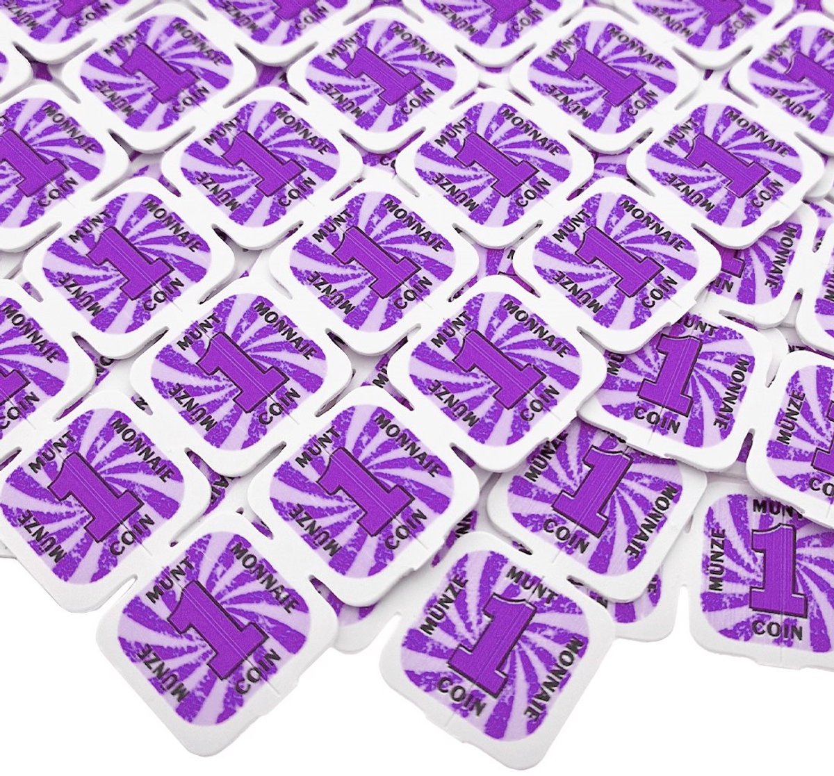 CombiCraft breekmunten of festivalmunten paars - 1000 breekmunten