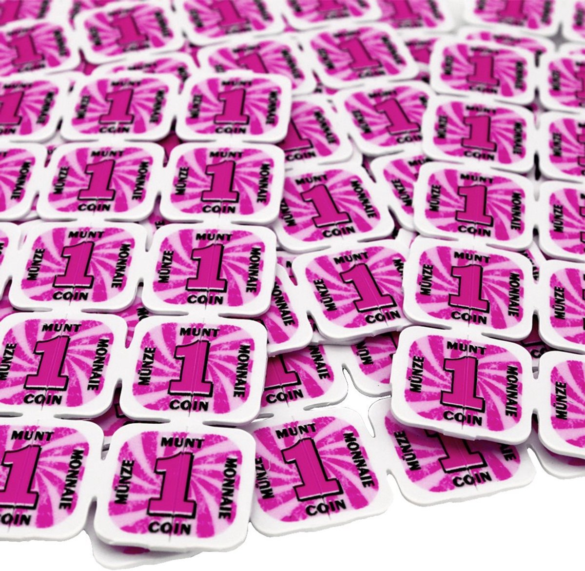 CombiCraft breekmunten of festivalmunten roze - 1000 breekmunten