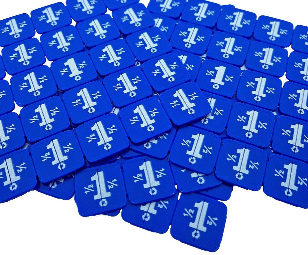 CombiCraft breekmunten van gerecycled plastic in het blauw - 10.000 breekmunten