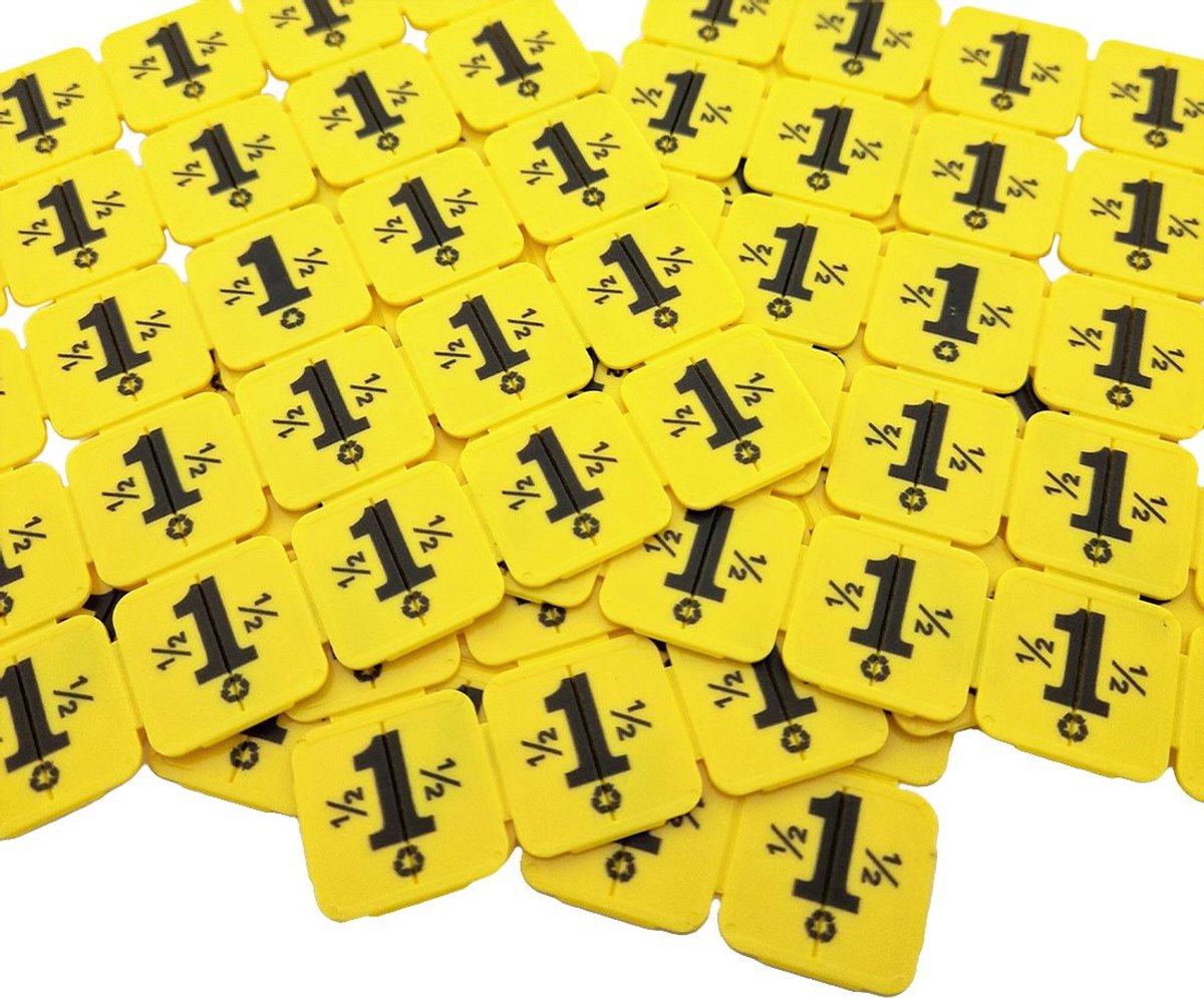 CombiCraft breekmunten van gerecycled plastic in het geel - 10.000 breekmunten