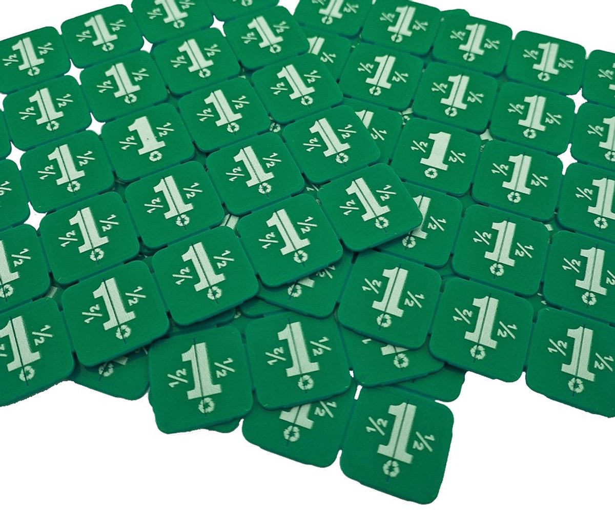 CombiCraft breekmunten van gerecycled plastic in het groen - 10.000 breekmunten