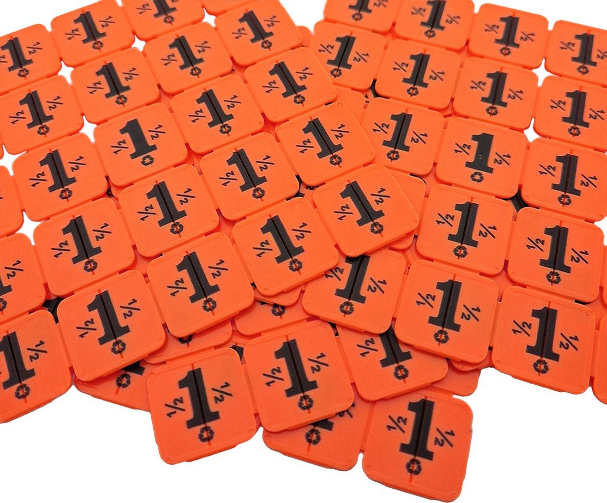 CombiCraft breekmunten van gerecycled plastic in het oranje - 10.000 breekmunten