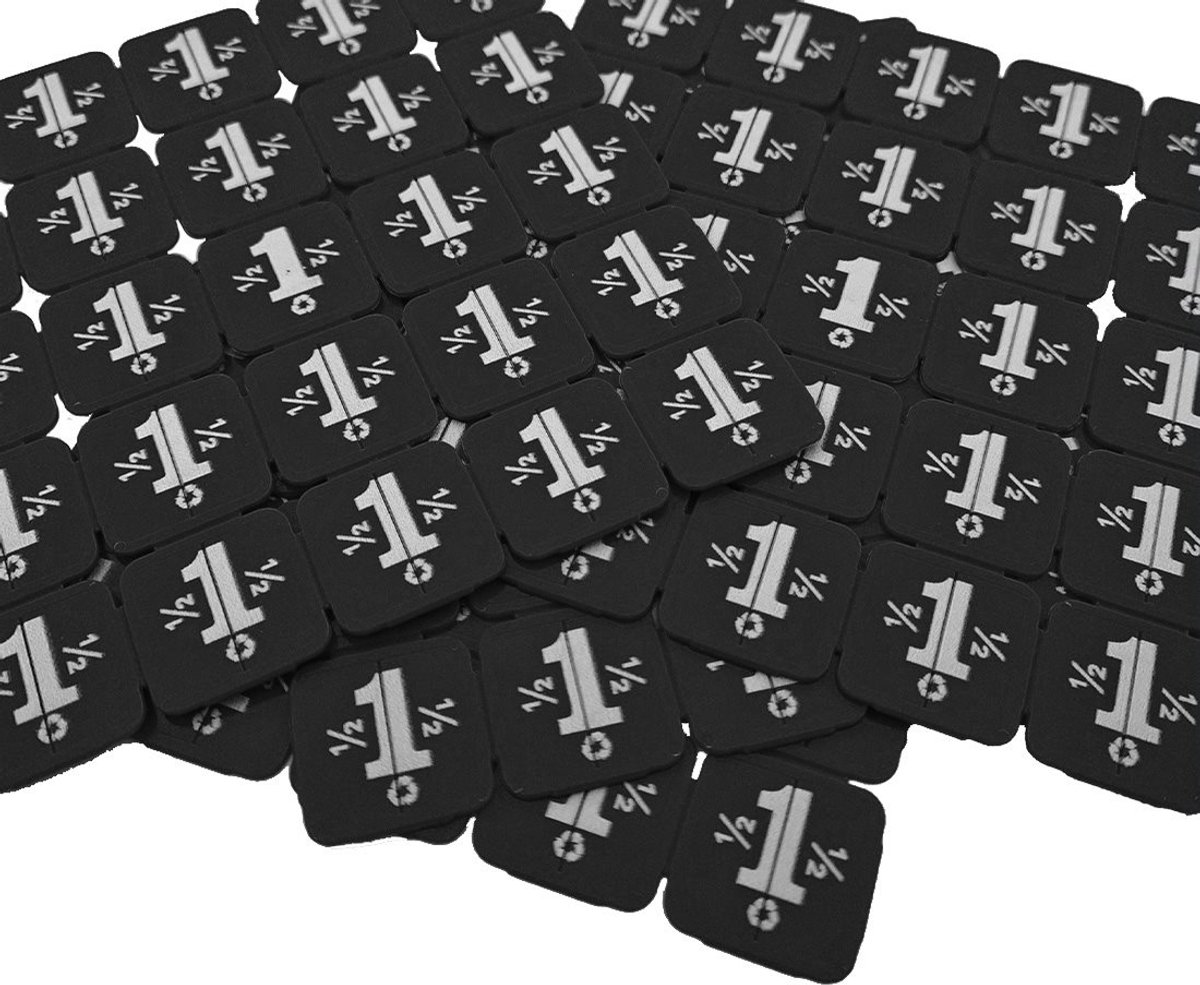 CombiCraft breekmunten van gerecycled plastic in het zwart - 10.000 breekmunten