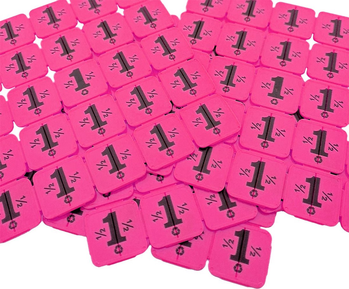 CombiCraft breekmunten van gerecycled plastic in roze - 1000 breekmunten