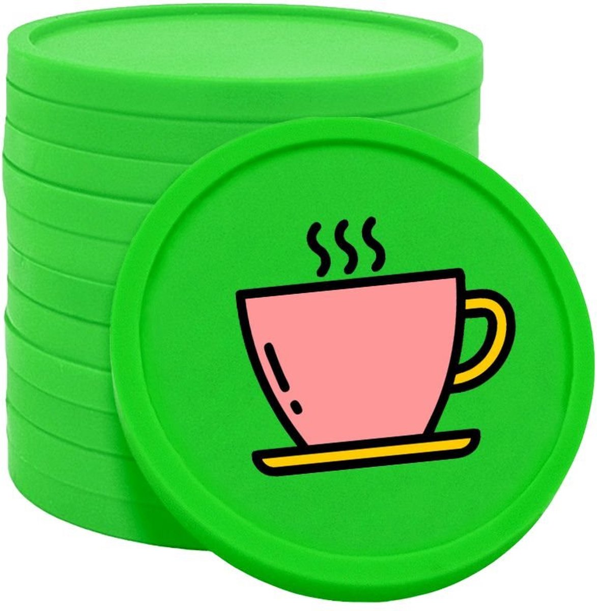 CombiCraft koffiemunten groen - Ø29mm enkelzijdig bedrukt - 100 stuks
