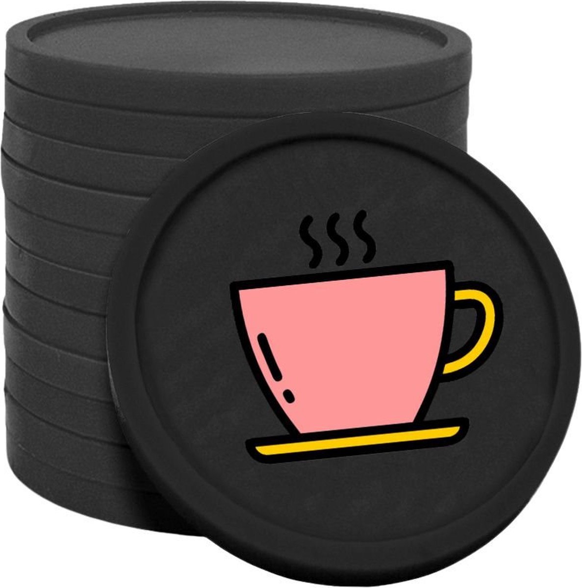 CombiCraft koffiemunten zwart - Ø29mm enkelzijdig bedrukt - 100 stuks