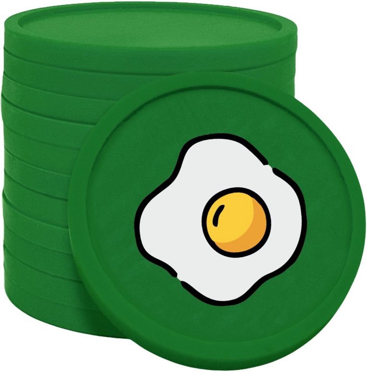 CombiCraft ontbijt consumptiemunten donker groen - Ø29mm enkelzijdig bedrukt - 100 stuks