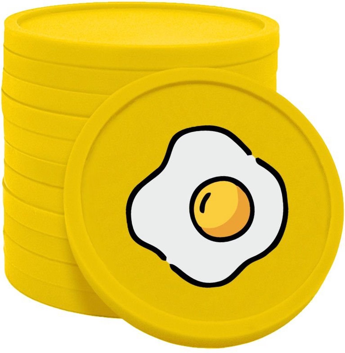 CombiCraft ontbijt consumptiemunten geel - Ø29mm enkelzijdig bedrukt - 100 stuks