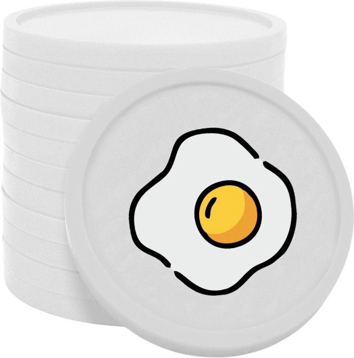 CombiCraft ontbijt consumptiemunten wit - Ø29mm enkelzijdig bedrukt - 100 stuks