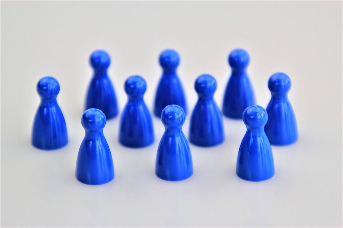 Pionnen - Blauw - 100 stuks