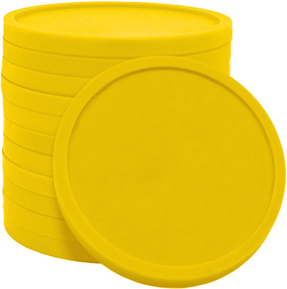 XXL Verpakking: CombiCraft Blanco munten / Consumptiemunten Geel - Ø29mm - 3000 stuks