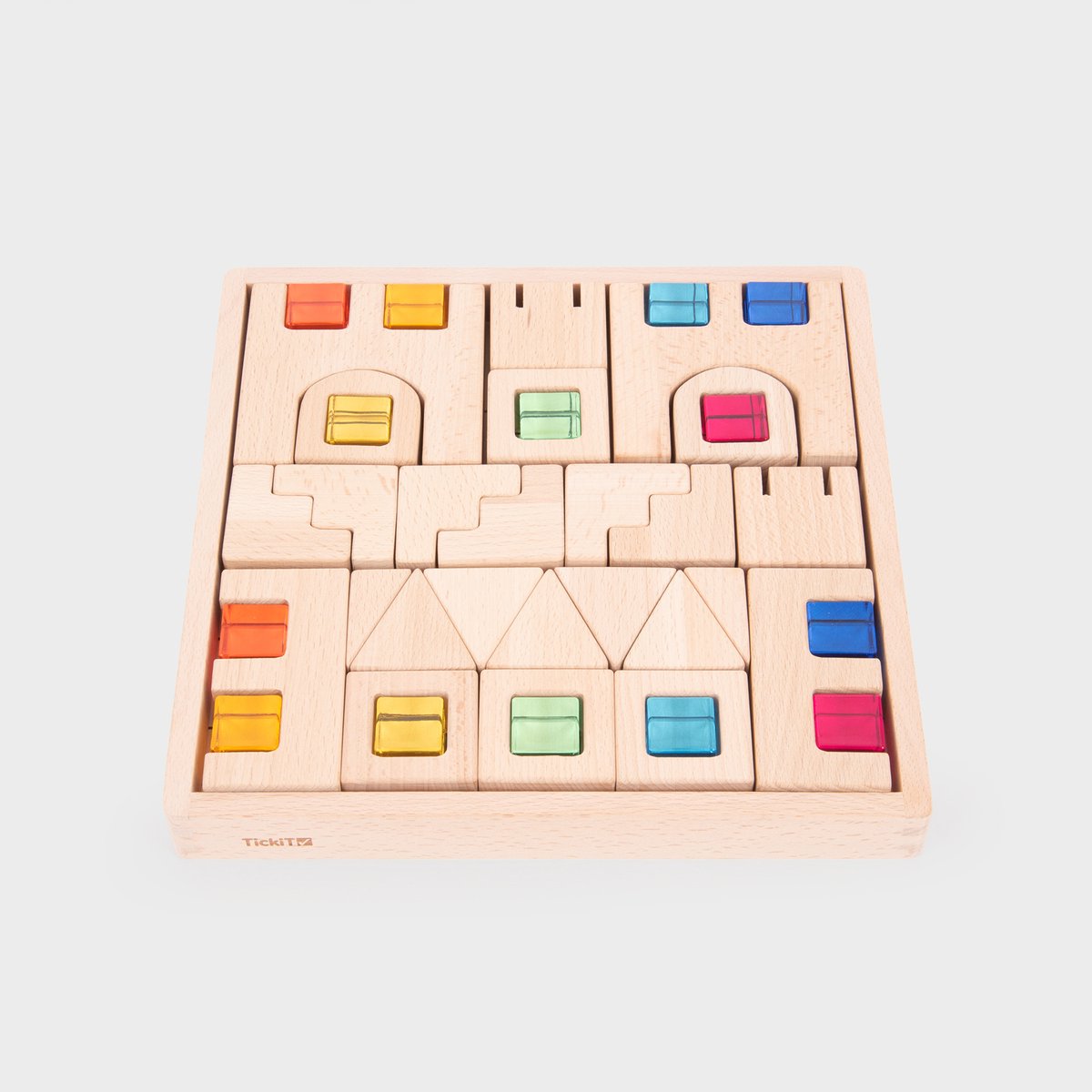 tickit® Houten edelsteen blokken