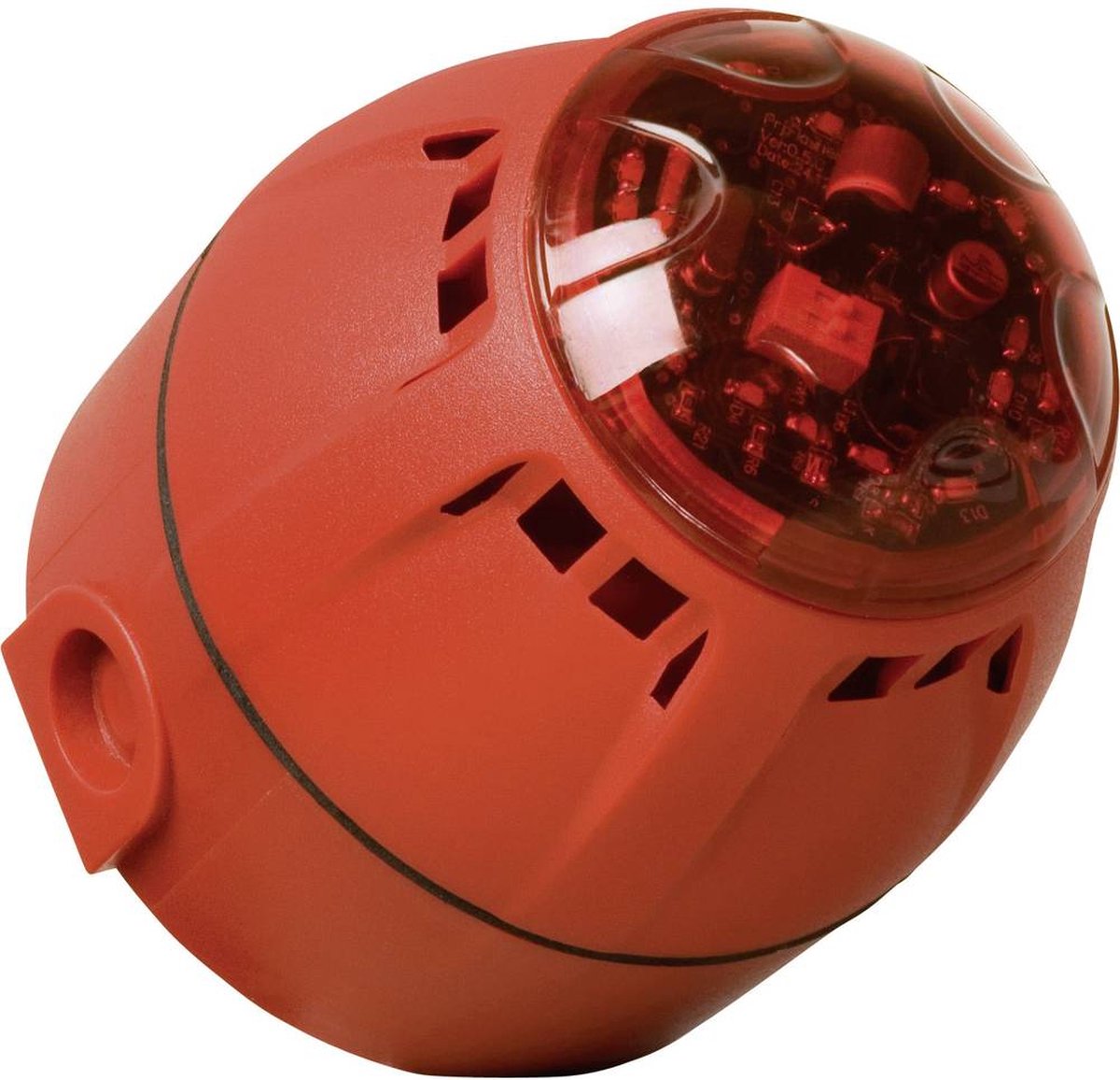 ComPro Combi-signaalgever LED Chiasso Razor Rood Flitslicht, Continugeluid 12 V/DC, 24 V/DC 100 dB