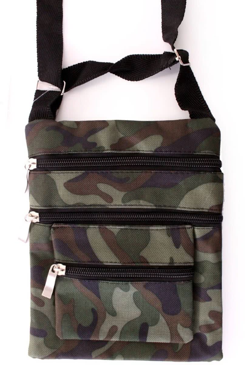 Schoudertas / bag camouflage print