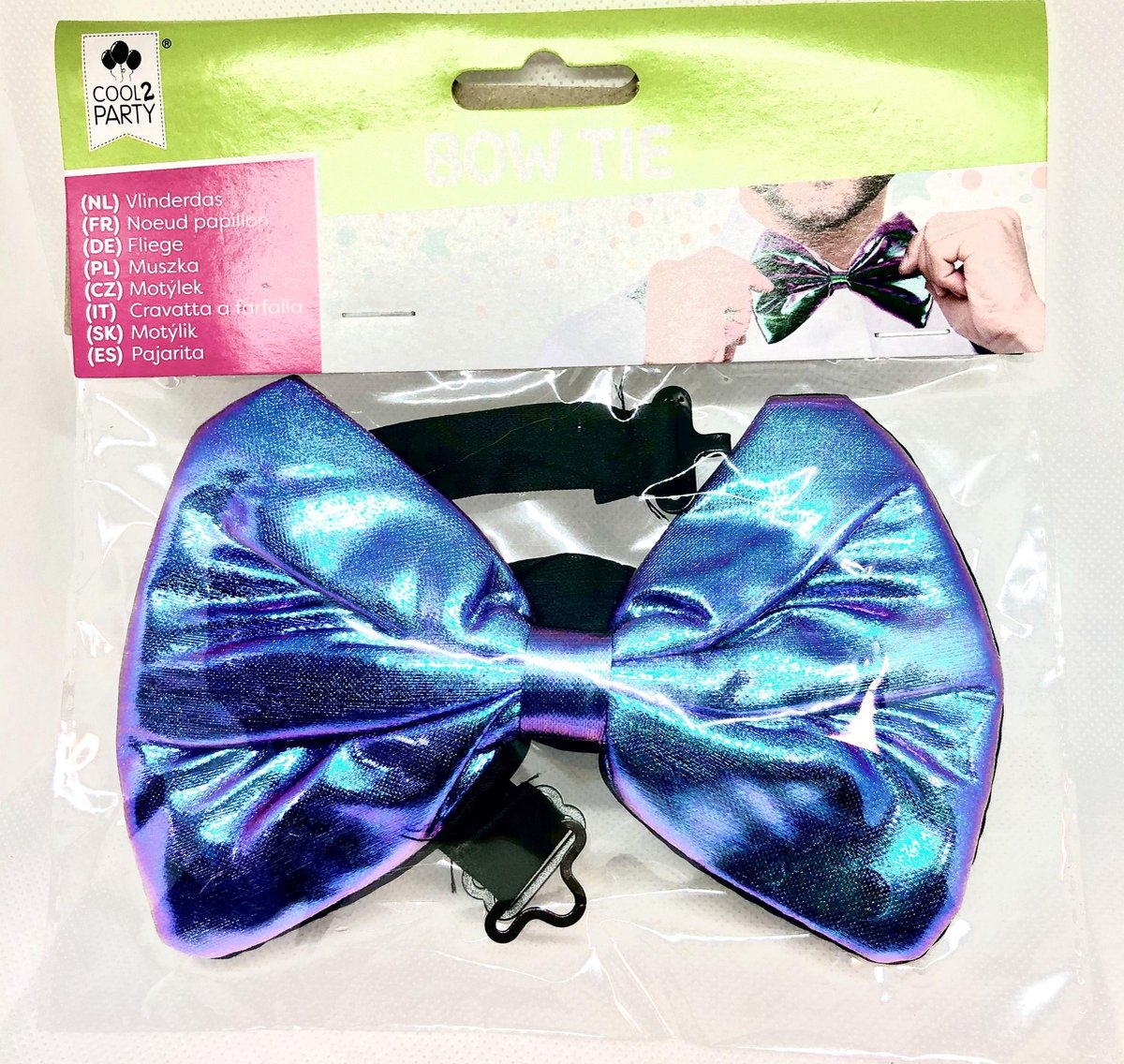Cool 2 Party - Bowtie Vlinderdas Carnaval Verkleedaccesoire - Heren Paars