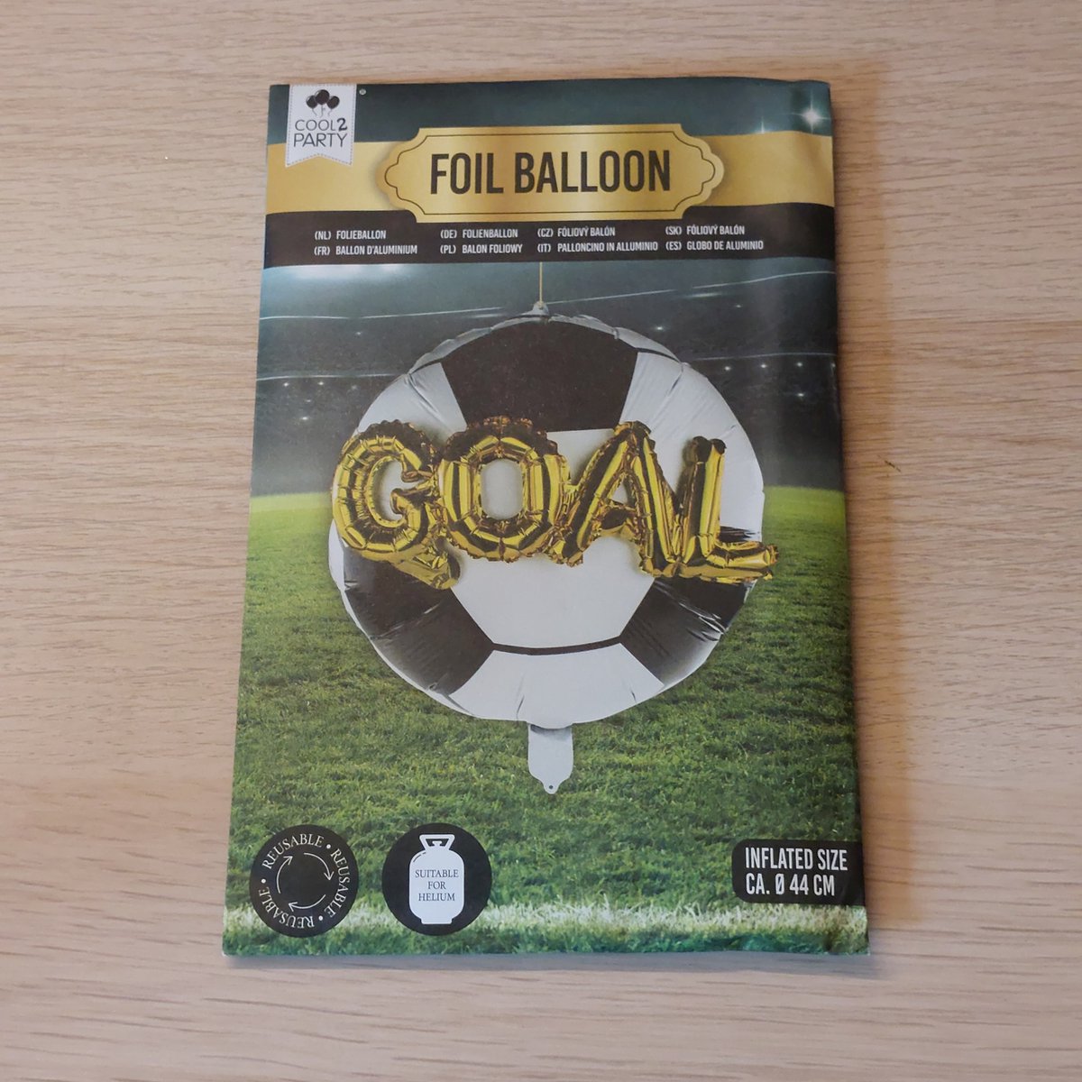 Cool 2 Party - Folieballon - 44cm - Voetbal