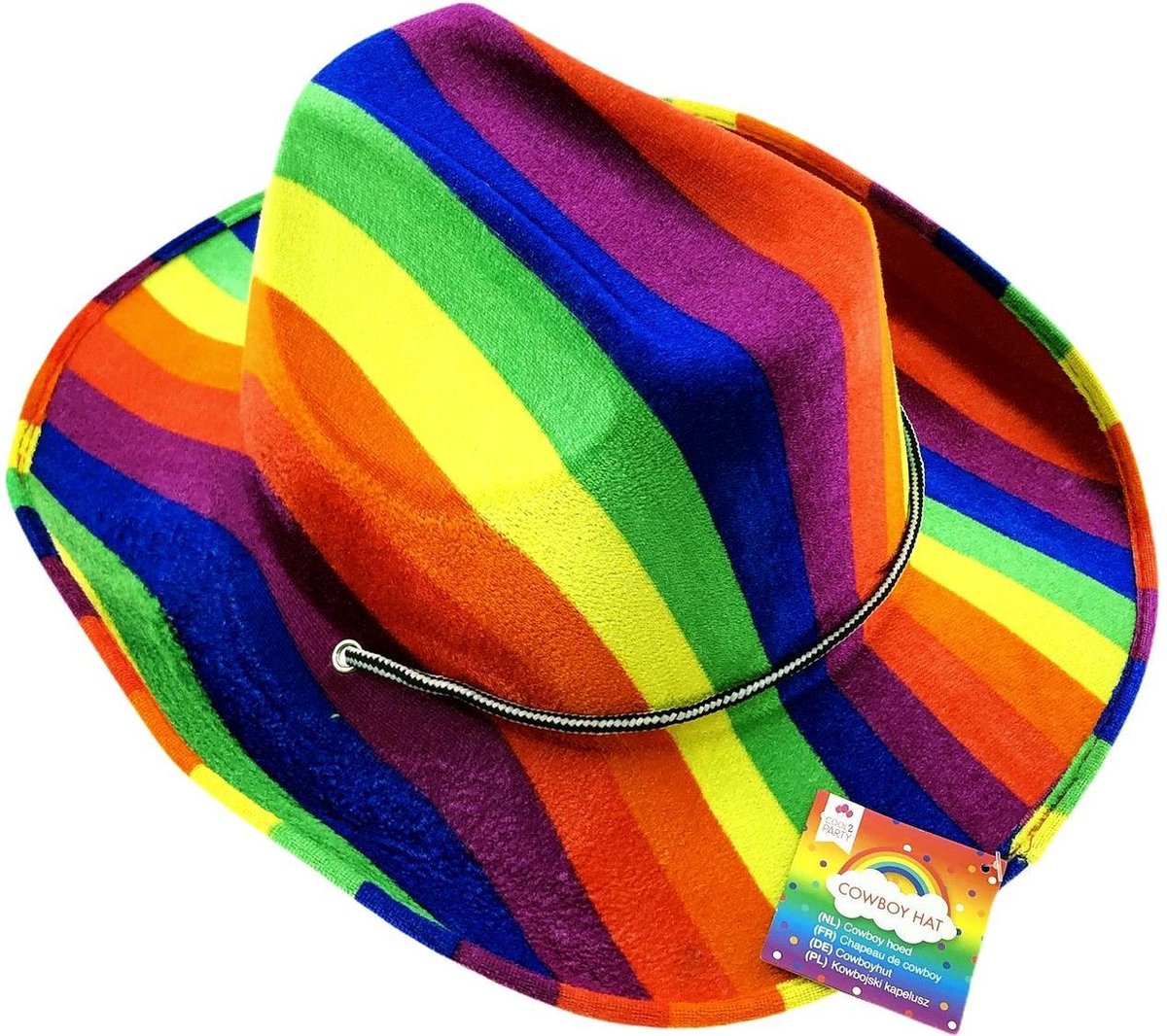 Mooie Cowboyhoed in regenboogkleuren - Gay - Pride