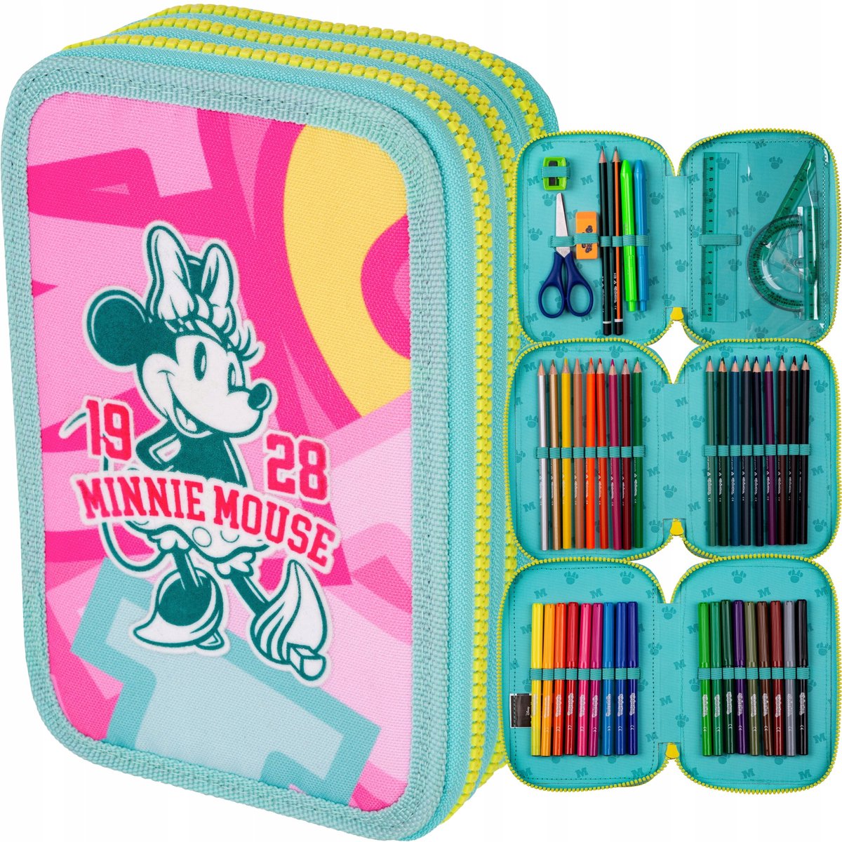 CoolPack Minnie Penhouder Drie Compartimenten Volledig uitgerust