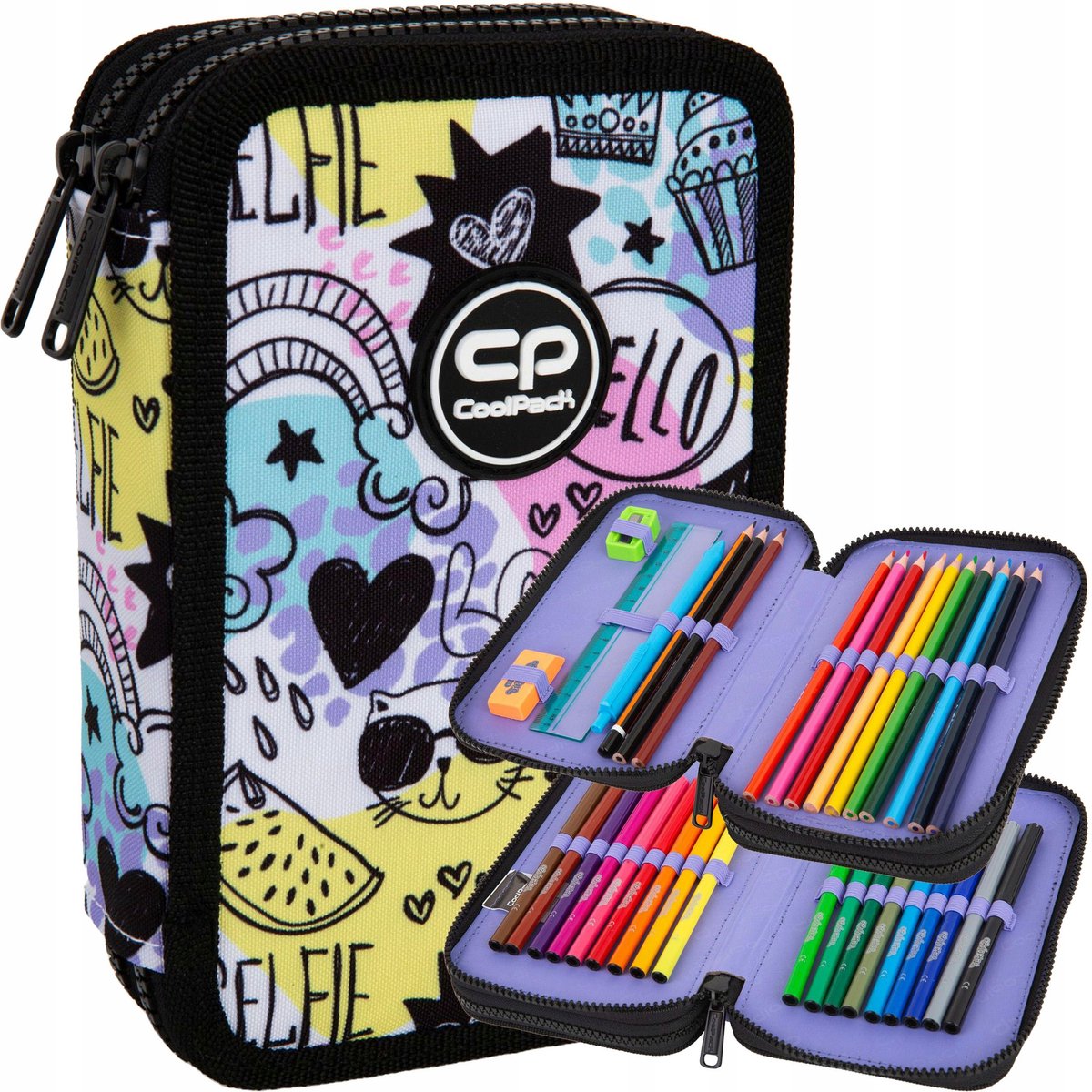 CoolPack dubbele koffer met wol - Mood Collection