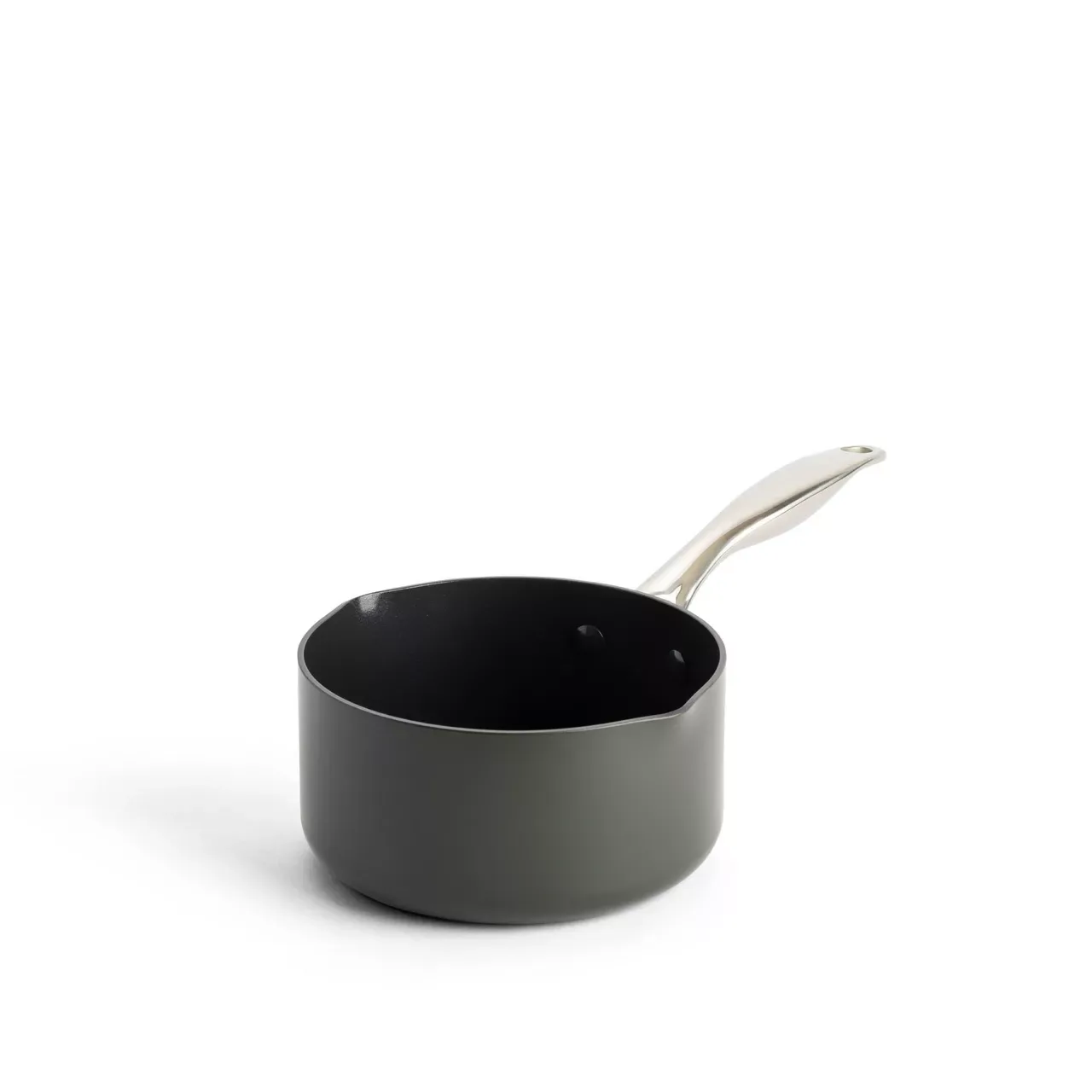 Dagelijkse Kost Steelpan met keramische antikleeflaag met 2 tuiten 16cm