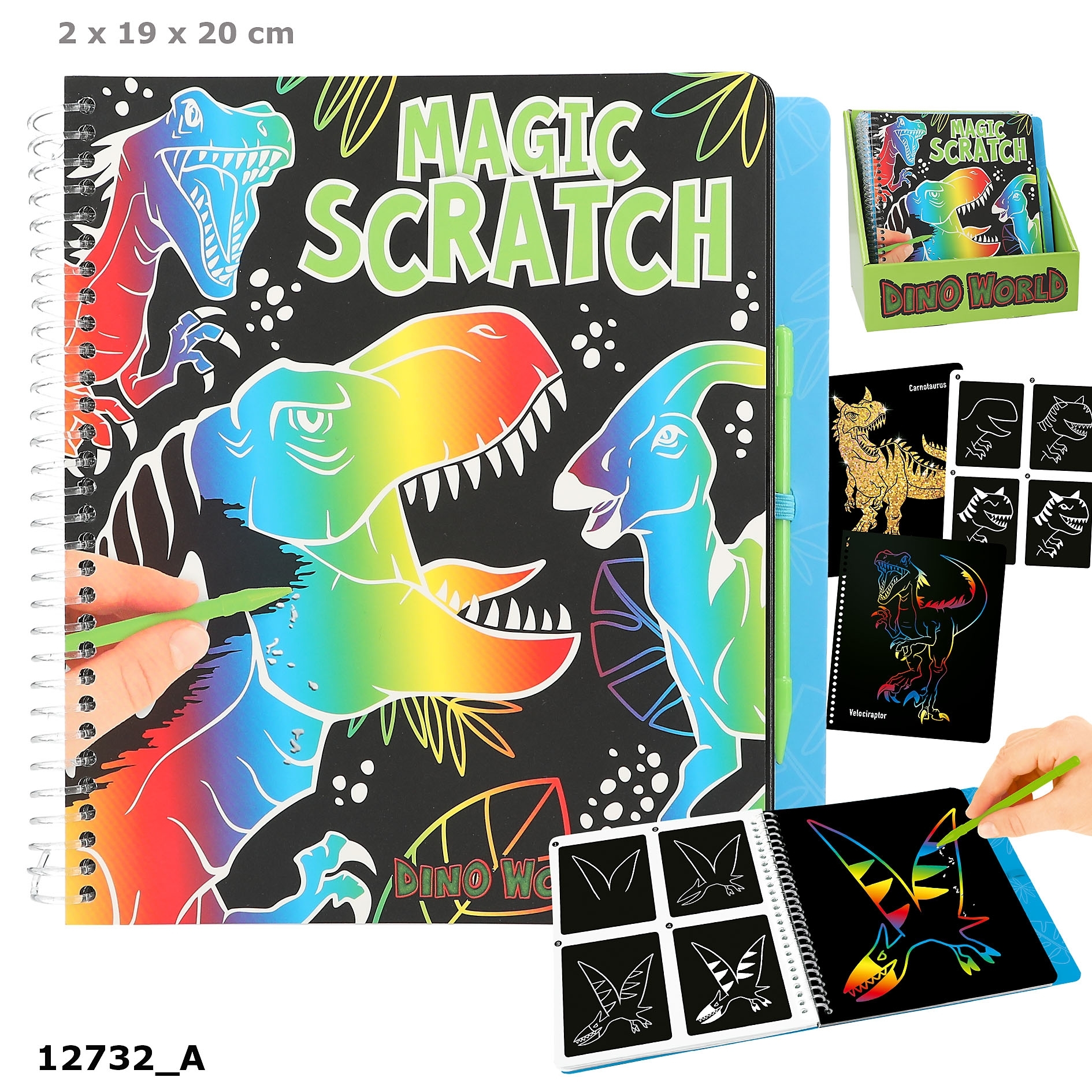 Dino World Magic Scratch boek