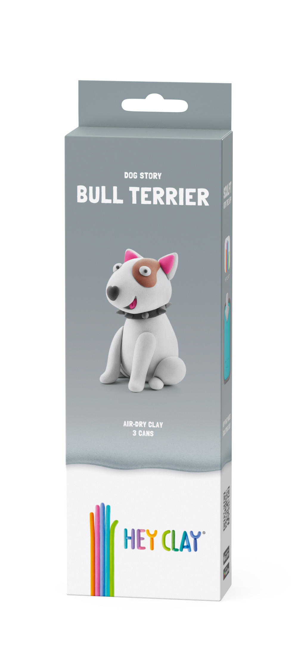 HeyClay Bull Terrier 3cans