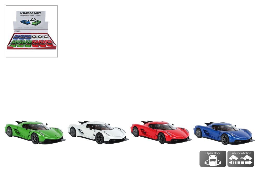 Kinsmart Koenigsegg Jesko Absolut die cast pull back 4ass 13cm