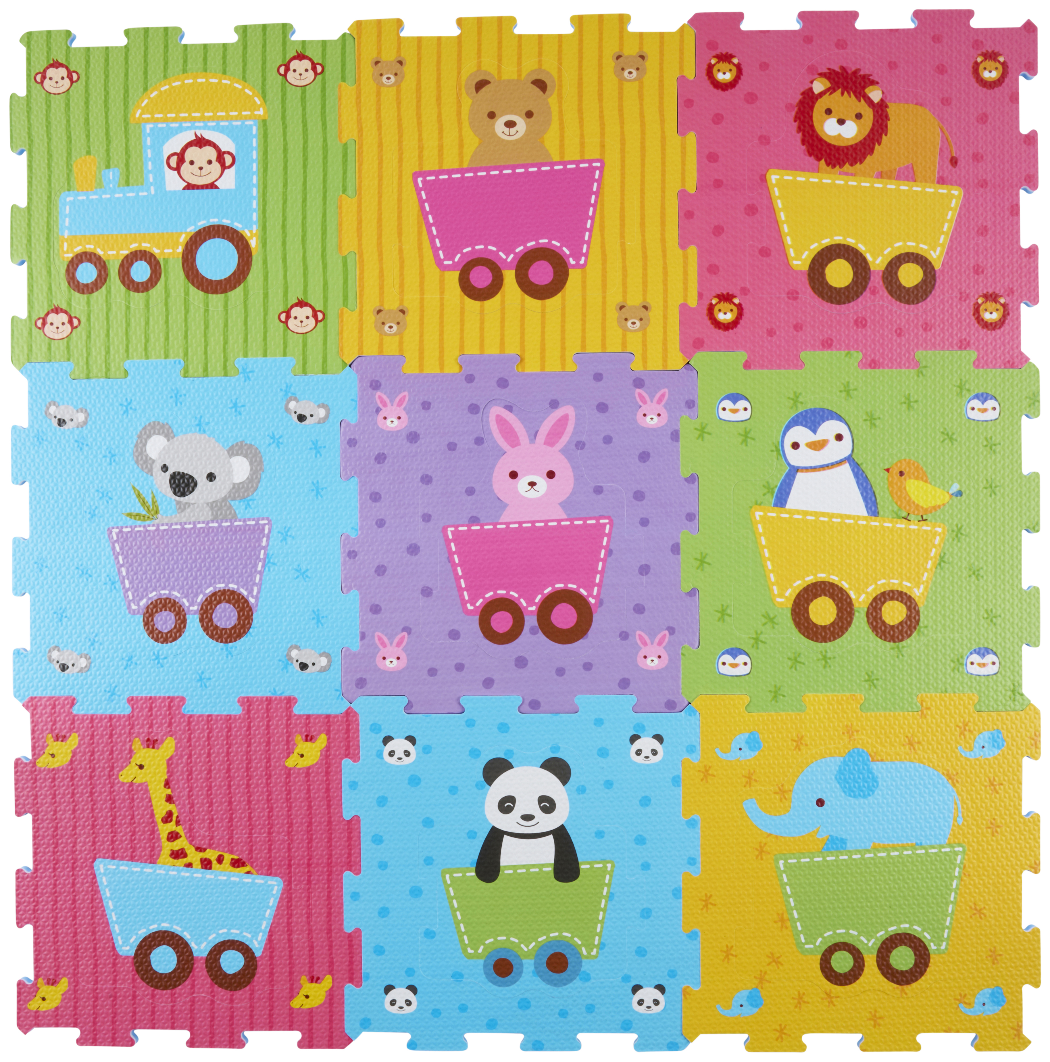 Puzzelmat dier 18 stuks