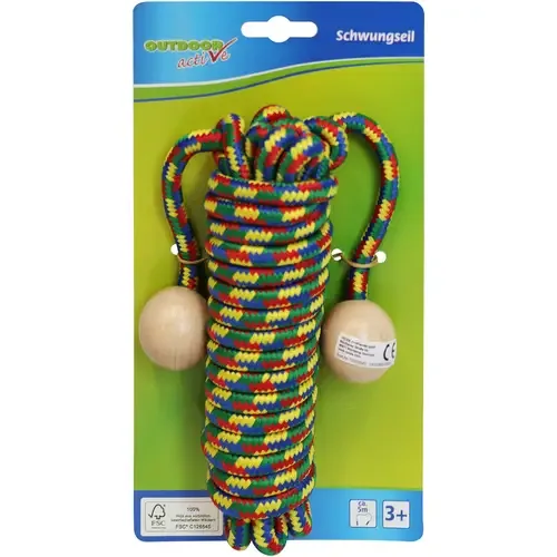 Schommeltouw met houten ballen, lengte 5m