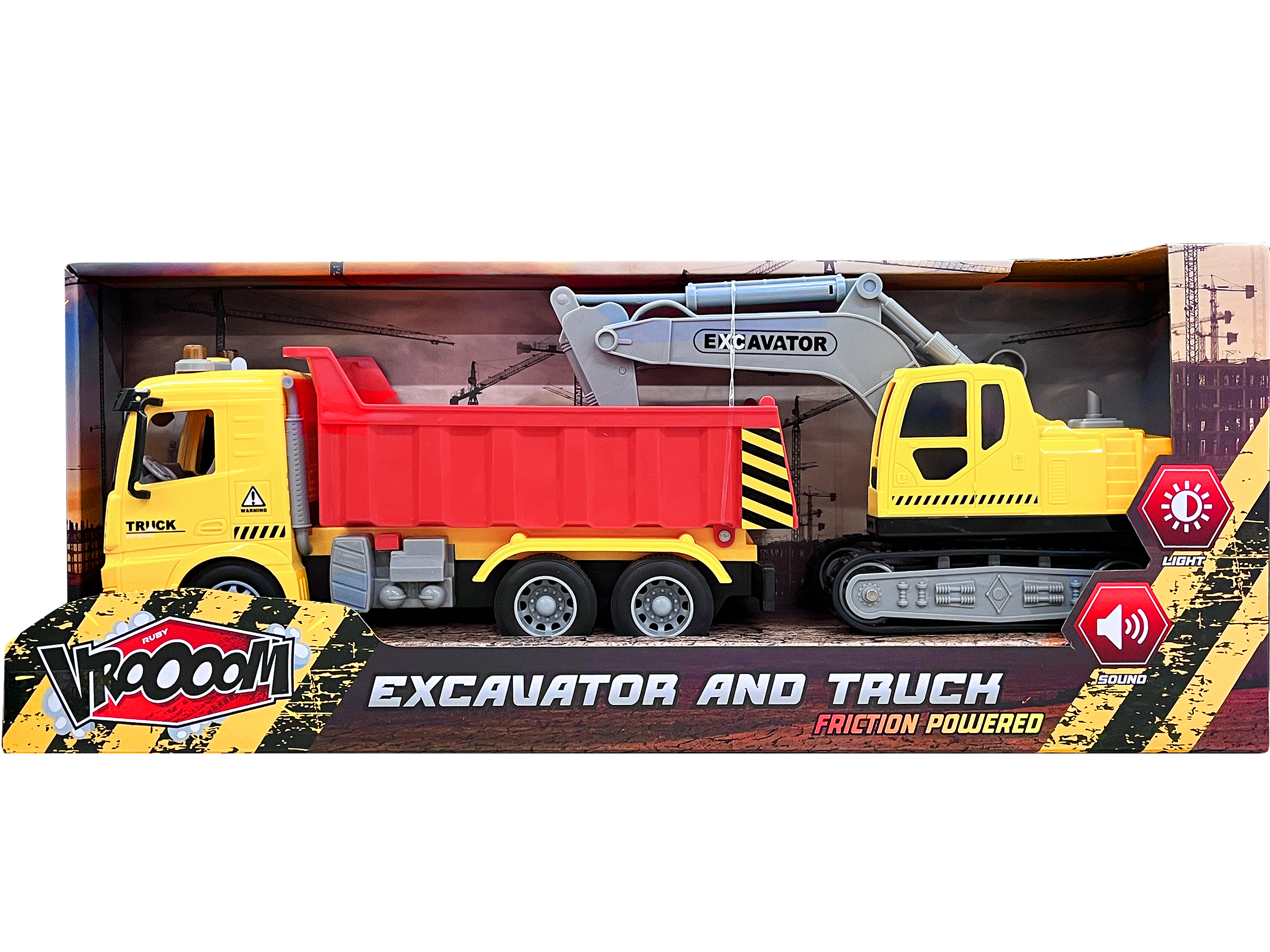 VROOM Truck en Graafmachine