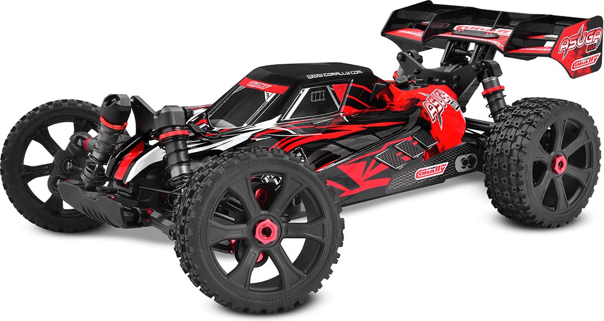 Team Corally - ASUGA XLR 6S - RTR - Red - Brushless Power 6S - No Battery - No Charger