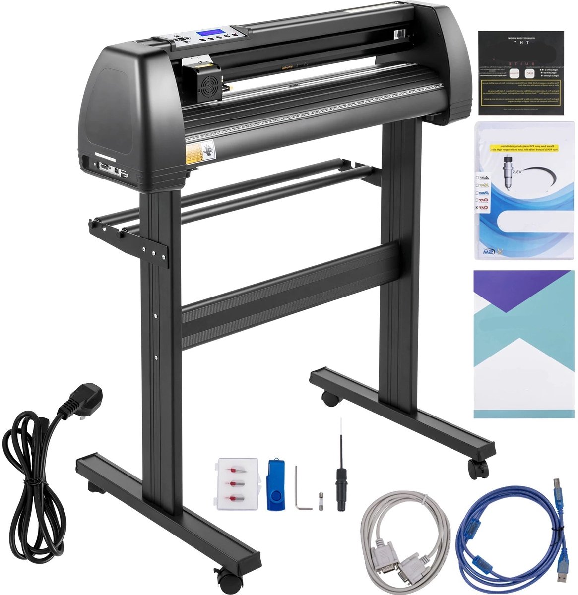 Vinyl Snijplotter – Vinyl Cutter – Snijmachine – Plotter – Snijapparaat – 63 cm Snijbreedte – Instelbare Snijkracht 500 g - 1350mm