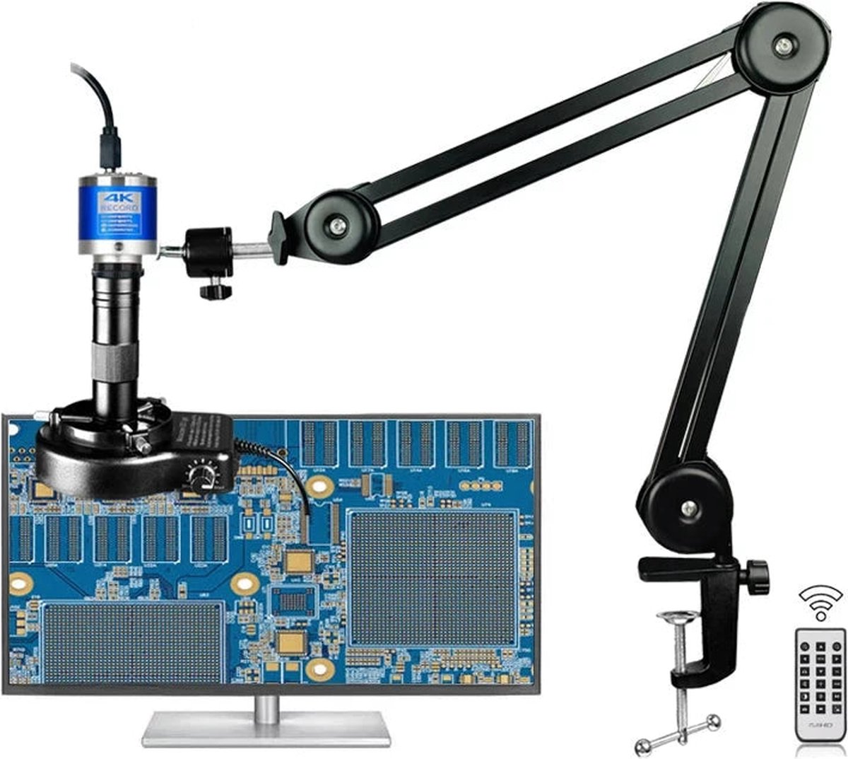 Microscoop - Soldeermicroscoop - Bresser Microscoop - Microscoop Digitaal - Vergroting - Digitale Microscoop - 13MP - Met USB-C HDMI Poort Voor PCB Soldeer Reparatie