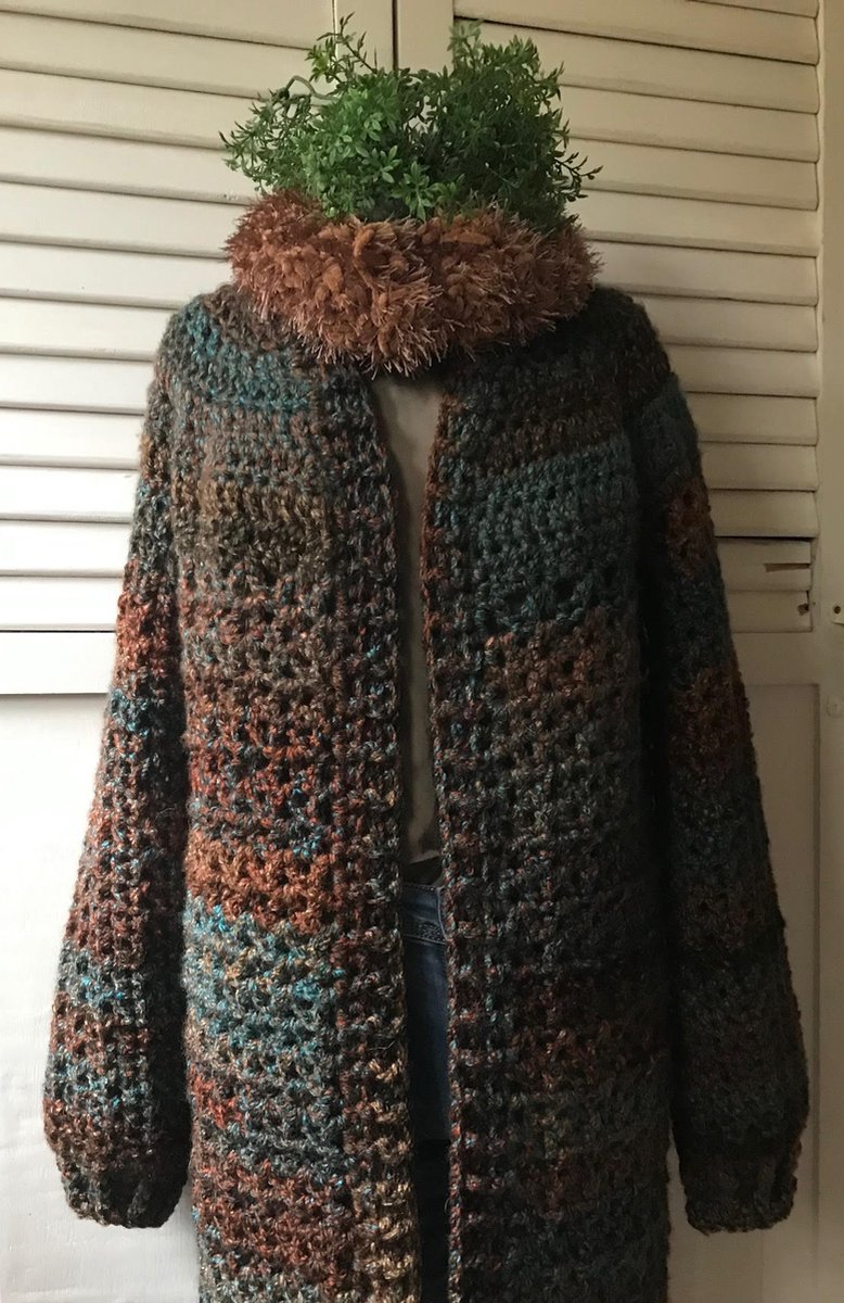 HAAKPAKKET VEST-JAS MARBLE - MULTICOLOR - HALFLANG.