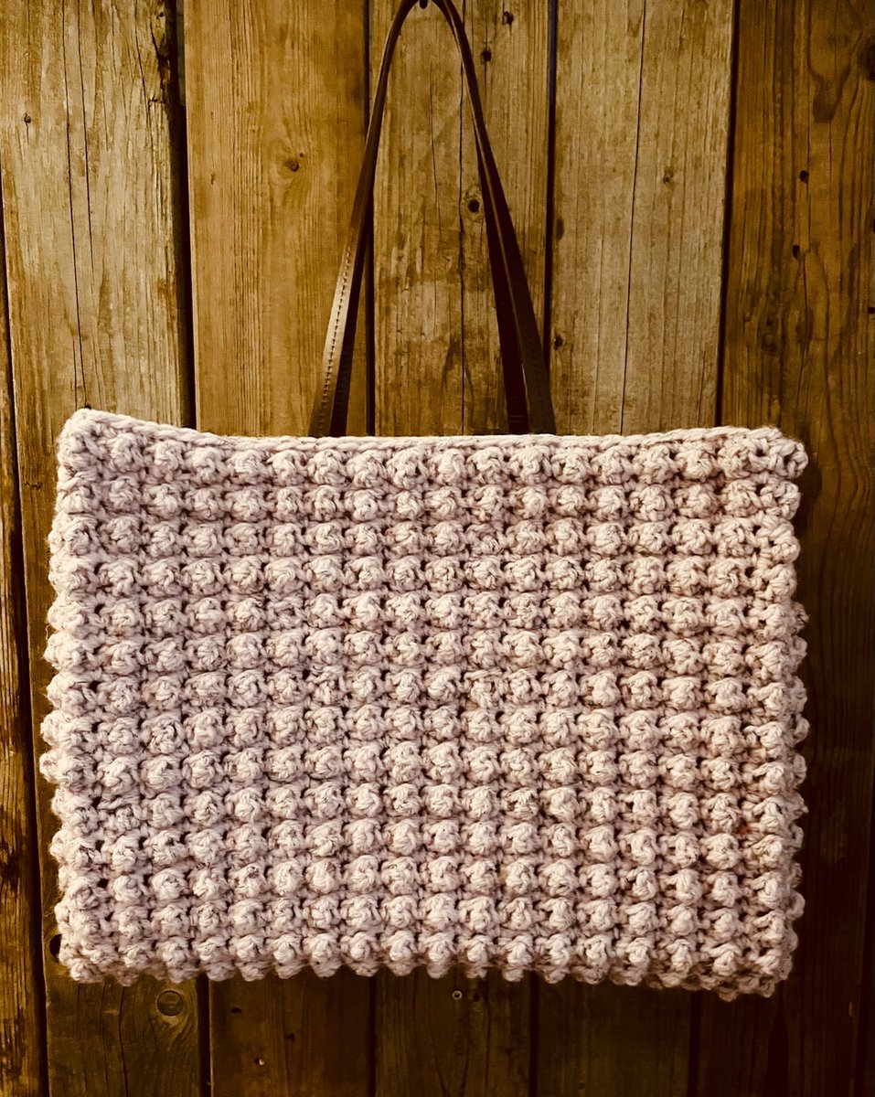 HAAKPAKKET - TAS MIX & MATCH - COBBLESTONE PINK-JUTE - DAT 42