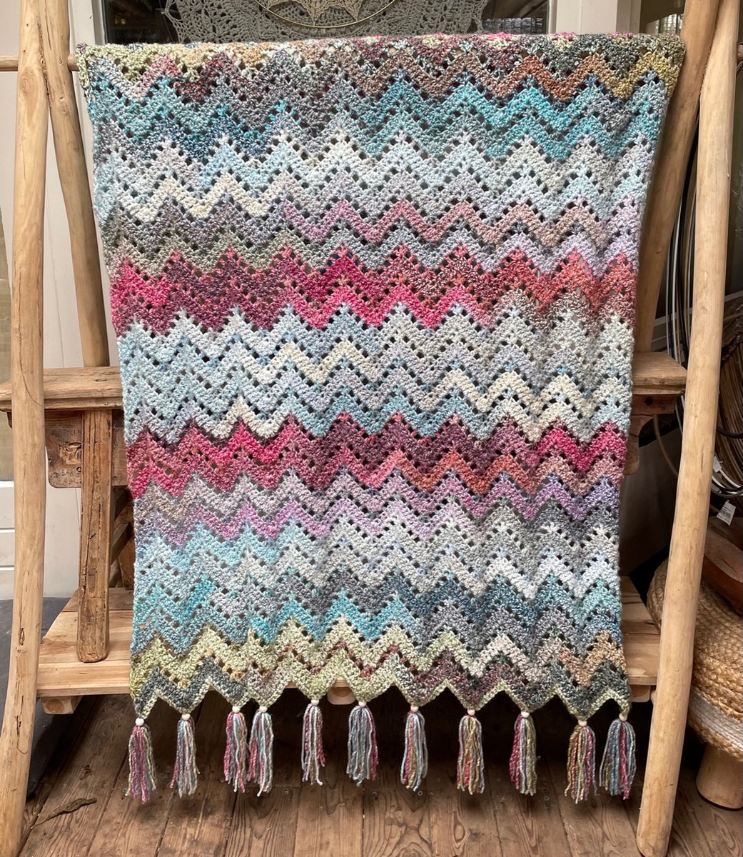 HAAKPAKKET PLAID MARBLE ZIGZAG.